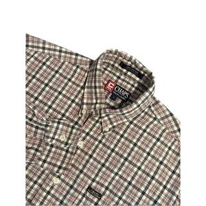 CHAPS Ralph Lauren Mens Plaid Button Down Long Sleeve Shirt L Business Casual